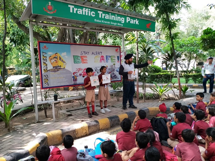 Class 3 visits the Traffic Training Park