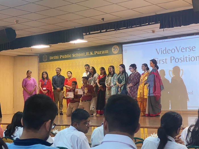Honour at inter school commerce event at DPS RK Puram